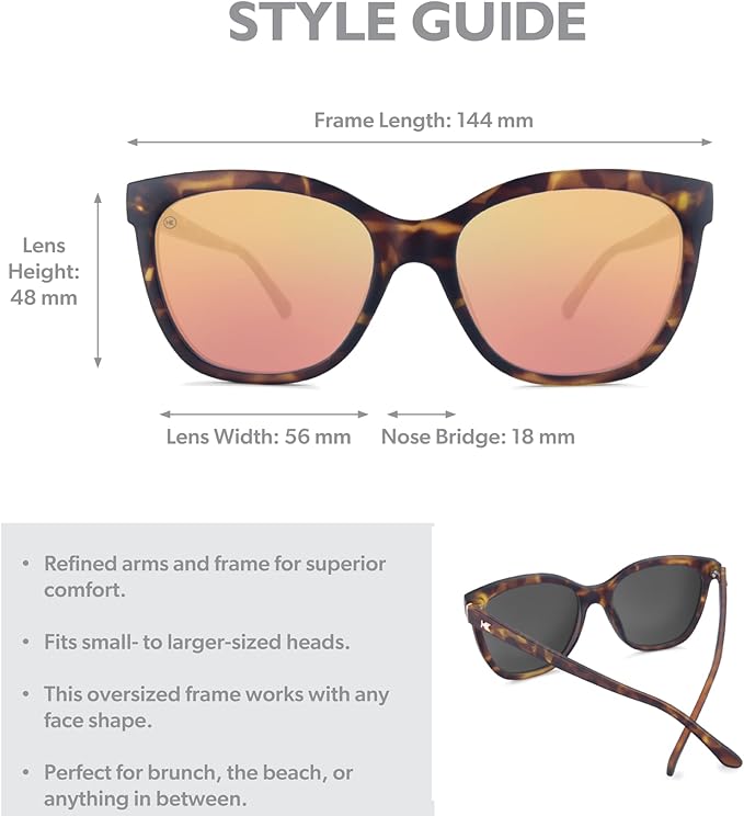 Knockaround Deja Views Polarized Sunglasses for Women & Men - Trendy Sunglasses - UV400 Protection