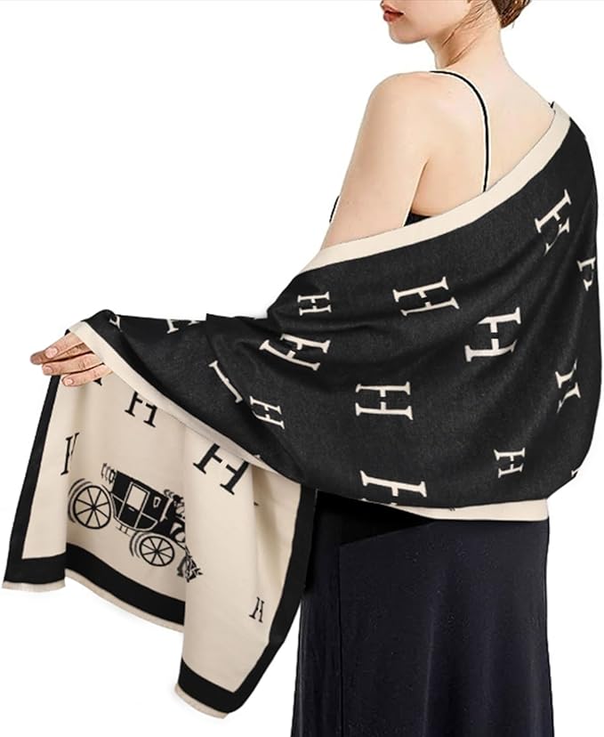 EXTREE Scarfs for Women Pashmina Silky Shawl Wrap for Evening Dressing Blanket Open Front Poncho Cape