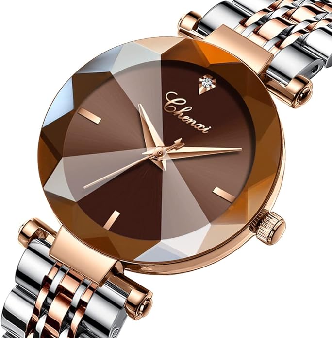 Fashion Watches for Women Rose Gold Stainless Steel Mesh Band Watch Elegant Ladies Gifts Waterproof Wrist Watch