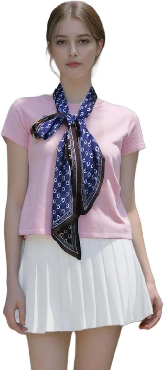 100% Mulberry Silk Ribbon Scarf for Hair Beach Head Wraps for Women Handbag accessories Necktie