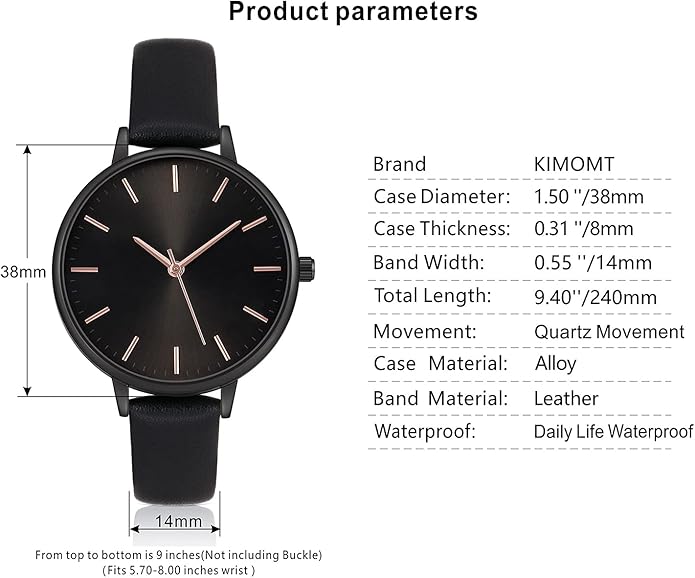 Women's Watches Leather Band Luxury Quartz Watches Waterproof Fashion Creative Wristwatch for Women Ladies