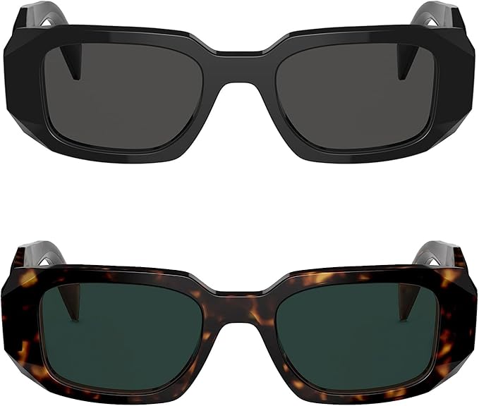 BUTABY Trendy Rectangle Sunglasses for Women Men Retro Sun Glasses Vintage Fashion Square Frame