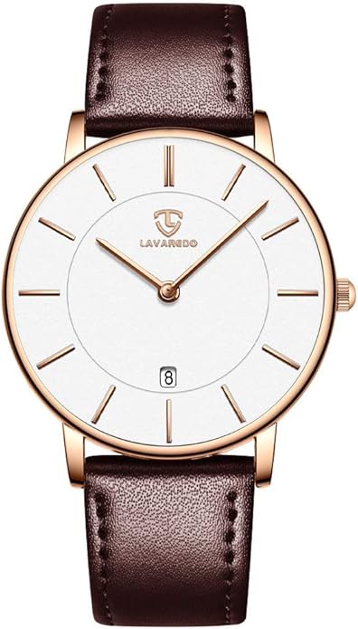 BEN NEVIS Watch, Mens Watch, Minimalist Fashion Simple Wrist Watch Analog Date with Leather Strap