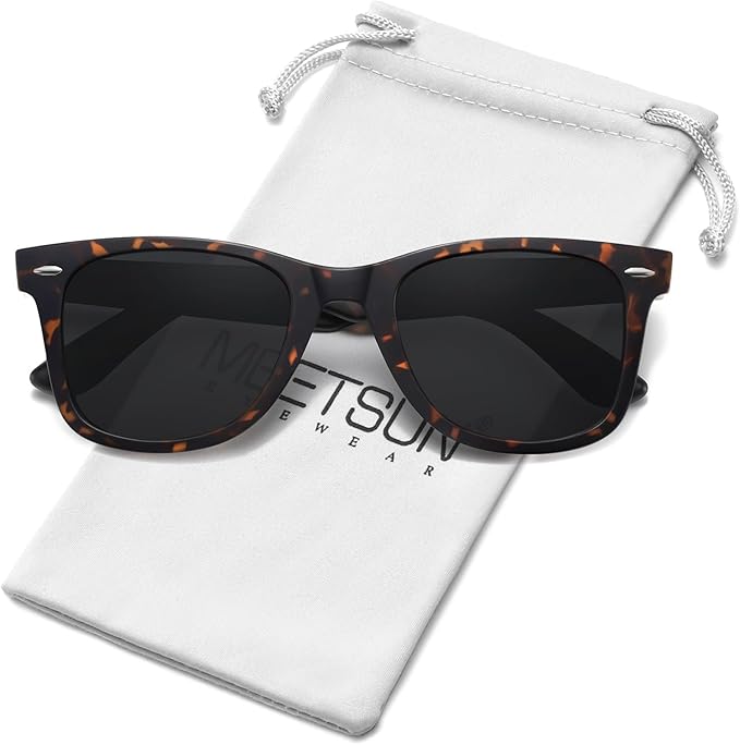 MEETSUN Polarized Sunglasses for Women Men Classic Retro Square Frame Driving Sun Glasses UV Protection