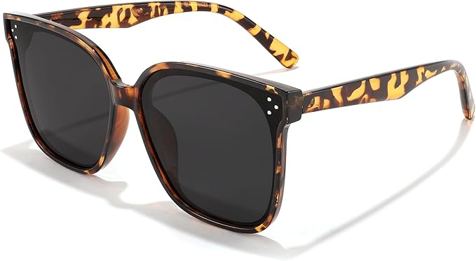 FEISEDY Oversized Polarized Sunglasses - UV400 Protection, Square Fashion Sun Glasses for Outdoor & Daily B2600