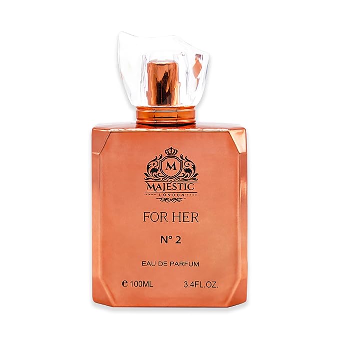 Majestic For Her No2 - Perfume for Women with Vanilla and Patchouli - Woody, Spicy, Amber, Fruity Fragrance - 3.4 oz EDP Spray