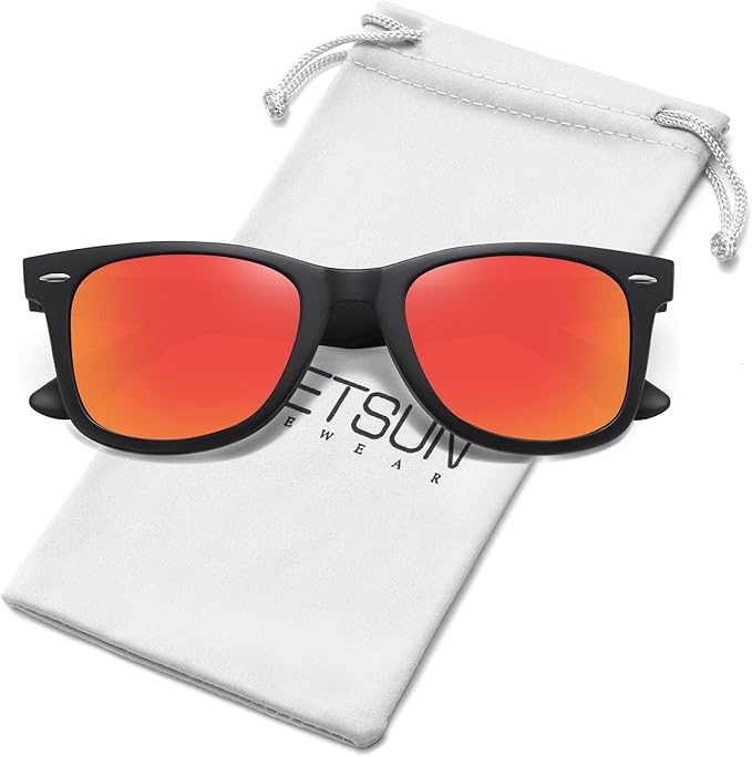 MEETSUN Polarized Sunglasses for Women Men Classic Retro Square Frame Driving Sun Glasses UV Protection