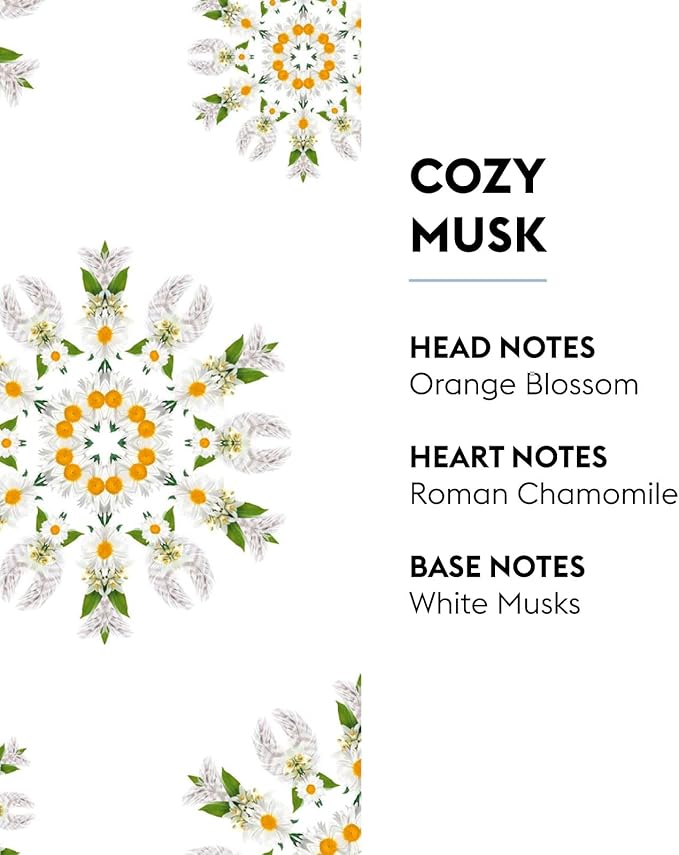 MAISON BERGER Cozy Musk Lampe Berger Refill, 500 ml (16.9 fl oz), 2-in-1 Catalytic System, Neutralizes Odors and Diffuses Fragrance, Orange Blossom, Roman Chamomile, White Musks, Made in France