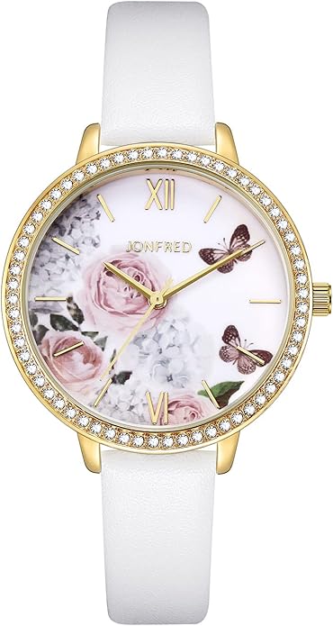 Women's Watches Leather Band Luxury Quartz Watches Waterproof Fashion Creative Wristwatch for Women Ladies