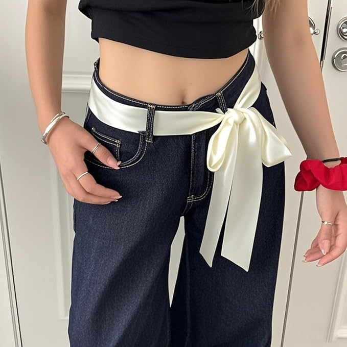 Purse Scarf for Women, Multifunctional Skinny Scarf for Bags Hair Neck Fashion Accessories