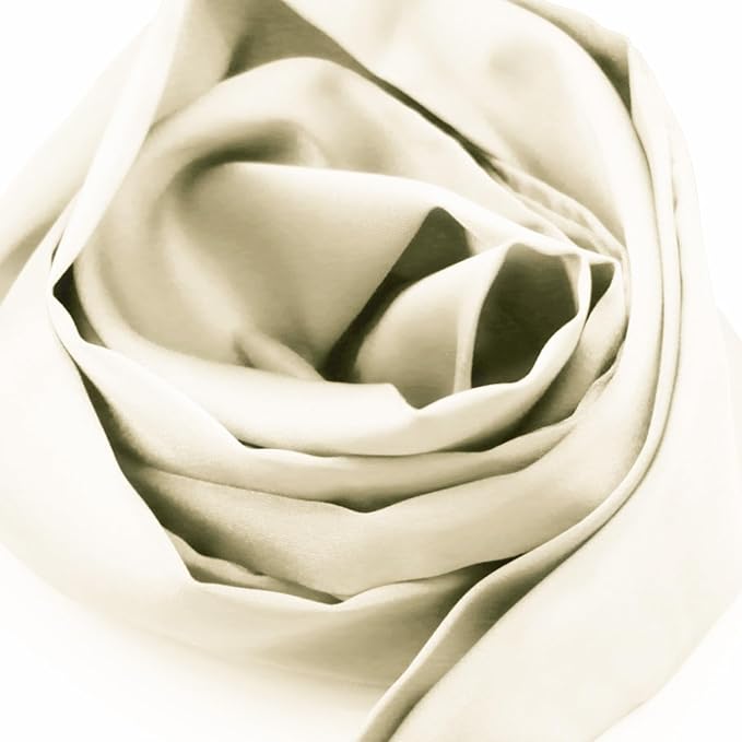 Long Satin Neckerchief Versatile Ribbon Tie Neck Scarf Solid Color Skinny Womens Tie
