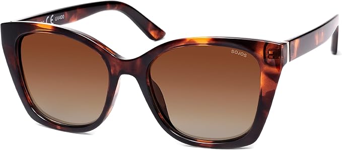 SOJOS Vintage Oversized Cateye Sunglasses Womens UV400 Large Designer Shades Lentes De Sol Para Mujer SJ2634