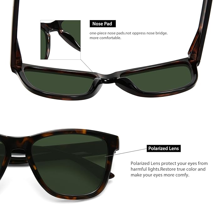 MEETSUN Polarized Sunglasses for Women Men Trendy Classic Retro Designer Style