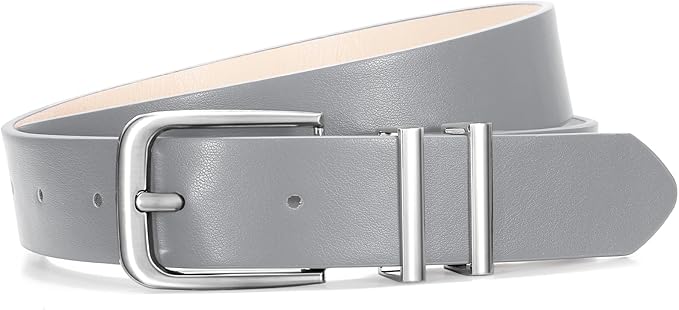 VONMELLI Women's Soft Faux Leather Belt for Jeans Pants Dress Fashion Ladies Waist Belt with Gold/Silvery Buckle