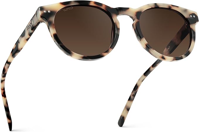 WearMe Pro Round Polarized Sunglasses for Women - Retro Classic UV400 Protection for Driving & Everyday Wear