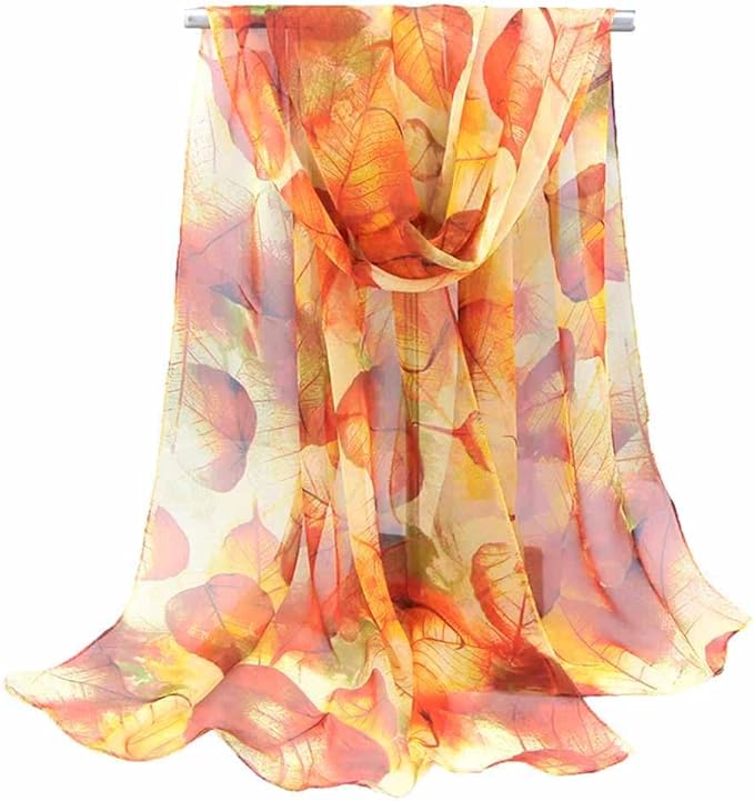 Xyueanlo Scarfs for Women Lightweight Fashion Floral Printed Scarves Neck Scarf Sunscreen Wraps Shawls
