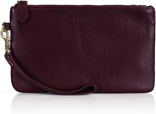 befen Genuine Leather Wristlet Clutch RFID Blocking Bag Cell Phone Wallet Purse Wristlet Wallet Purses and Handbags for Women