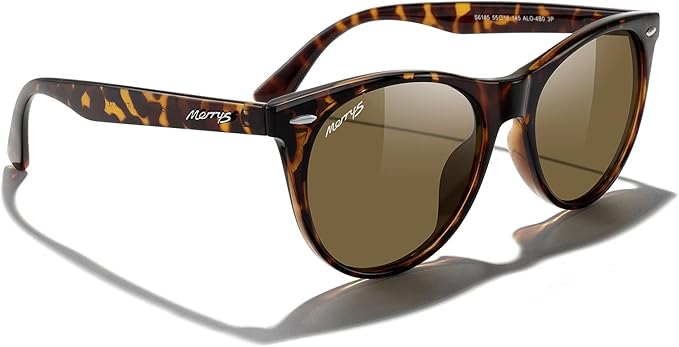 MERRY'S Retro Round Polarized Sunglasses for Women Fashion Trendy Shades S6185