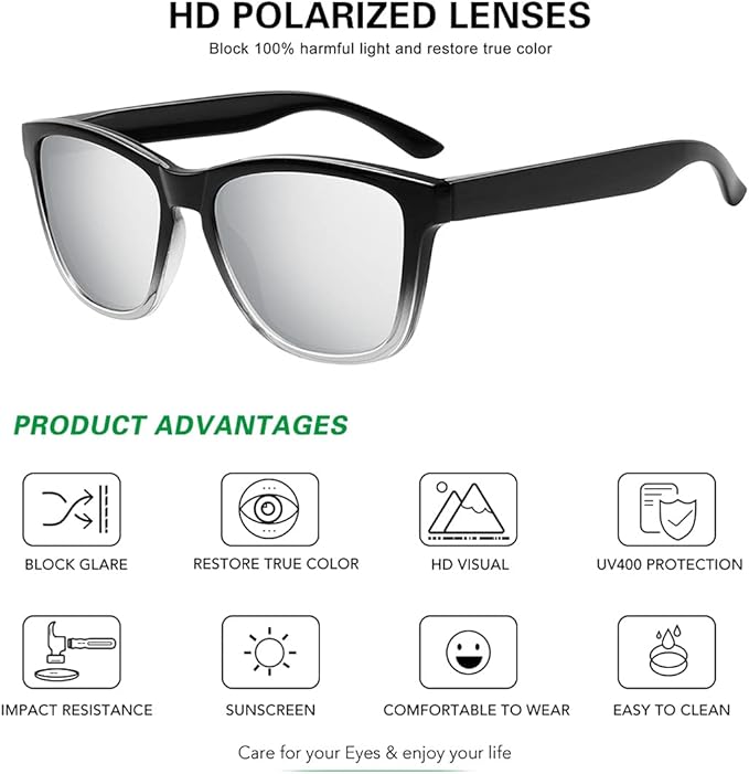 MEETSUN Polarized Sunglasses for Women Men Trendy Classic Retro Designer Style