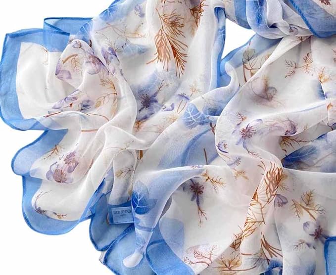 Xyueanlo Scarfs for Women Lightweight Scarves Fashion Print Floral Pattern Scarf Shawls