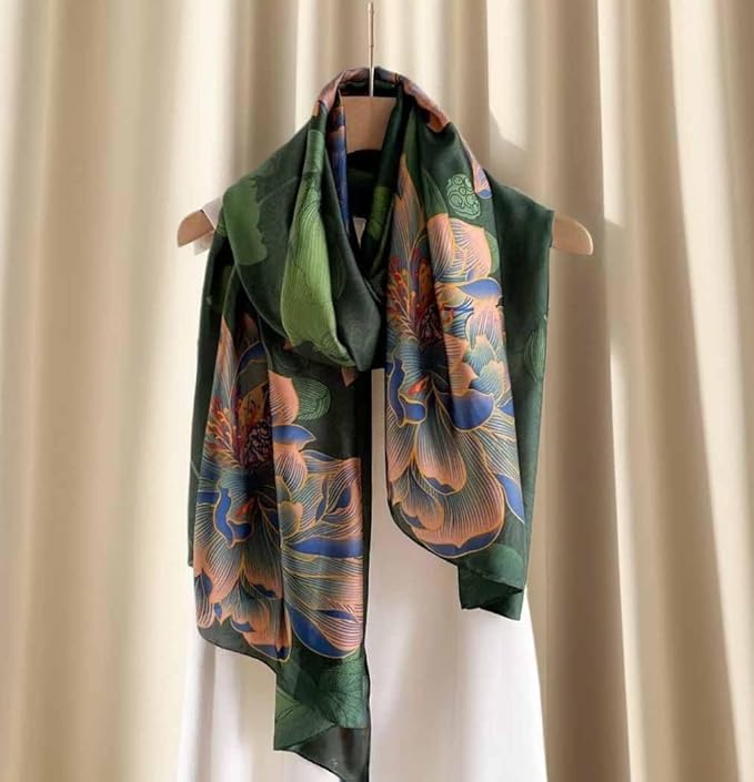 Xyueanlo Scarfs for Women Lightweight Scarves Fashion Print Floral Pattern Head Scarf Wraps Shawls