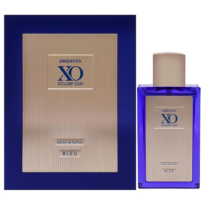 Orientica XO Xclusif Oud Bleu Extrait de Parfum – Woody, Spicy, Vanilla, Cardamom, Bergamot, Lavender, Apple, Jasmine, Patchouli, Musk - Arabic Perfume for Men & Women – 2.0oz / 60ml
