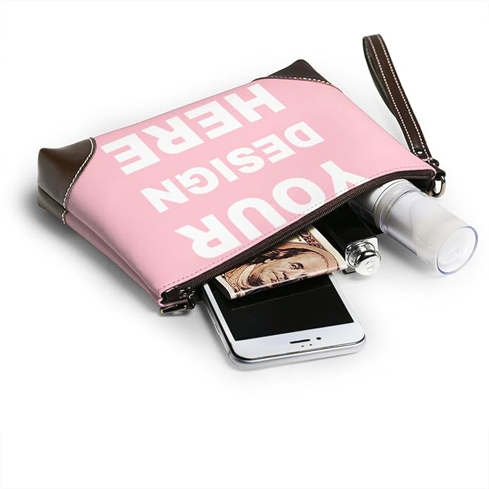 Custom Leather Wristlet Personalized Wallets For Women Men Wristlet Handbags Customized Clutch Purses For Women