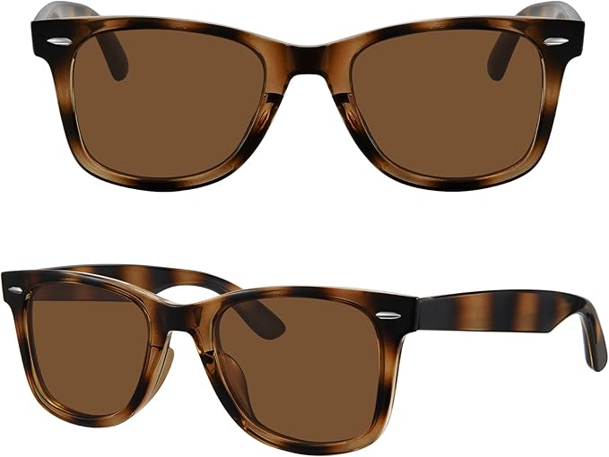 MEETSUN Polarized Sunglasses for Women Men Classic Retro Square Frame Driving Sun Glasses UV Protection