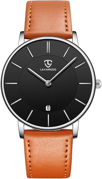 BEN NEVIS Watch, Mens Watch, Minimalist Fashion Simple Wrist Watch Analog Date with Leather Strap