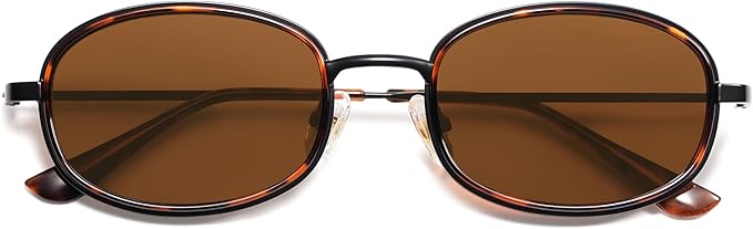 Retro Oval Sunglasses for Women Men Trendy Large Round Y2k Sunnies AP3681