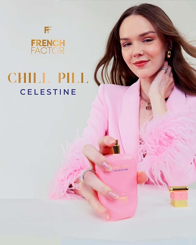 French Factor Chillpill Calestine Women’s Perfume | Premium Long-Lasting Eau de Parfum | Elegant Floral Fruity Fragrance with Orange Blossom, Indian Tuberose, Vanilla & Sandalwood | 100ml