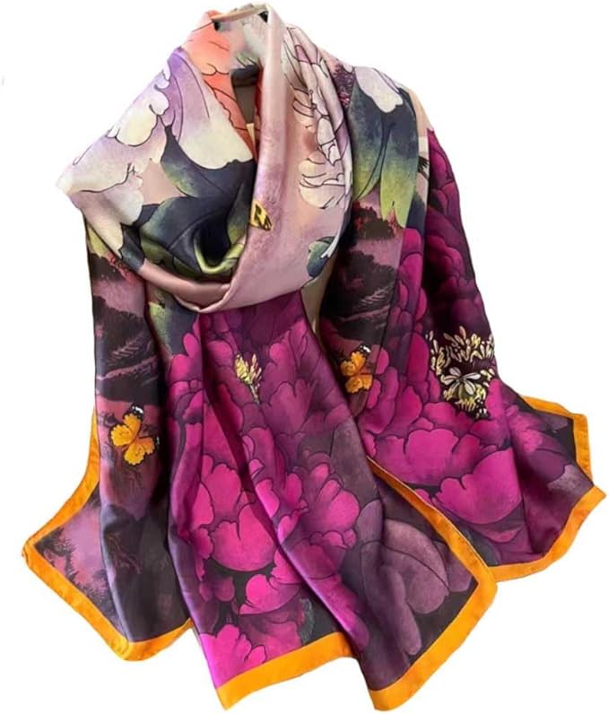 Xyueanlo Scarfs for Women Lightweight Scarves Fashion Print Floral Pattern Head Scarf Wraps Shawls
