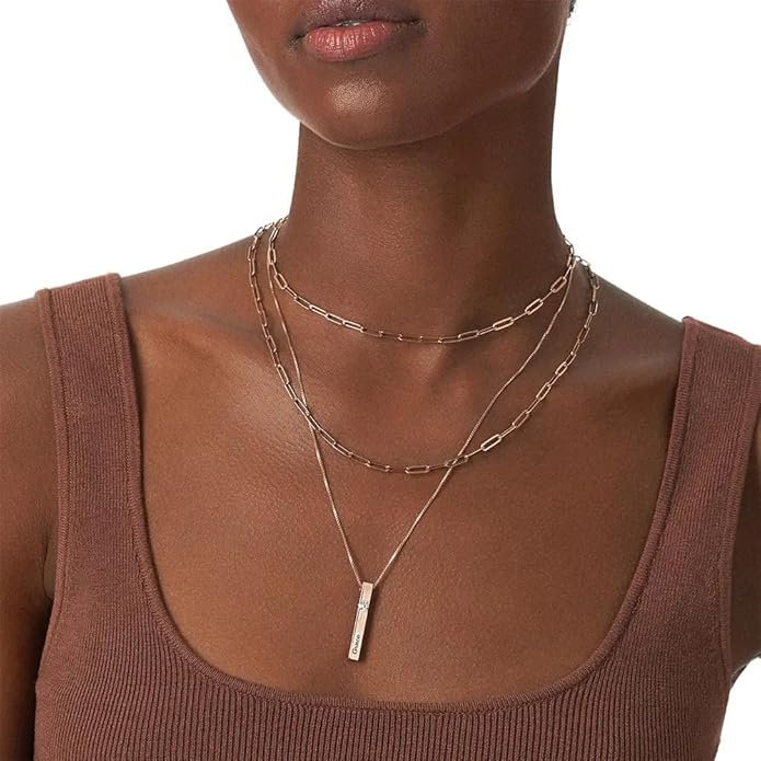 OAK & LUNA - Personalized Pillar Bar Necklace with Diamond Options - Custom Inscription Engraved Pendant - Up to 4 Names - Jewelry Gift for Women, Her, Mother For Mother's Day, Christmas