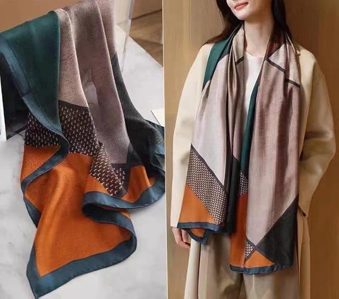Xyueanlo Scarfs for Women Lightweight Scarves Fashion Print Floral Pattern Head Scarf Wraps Shawls