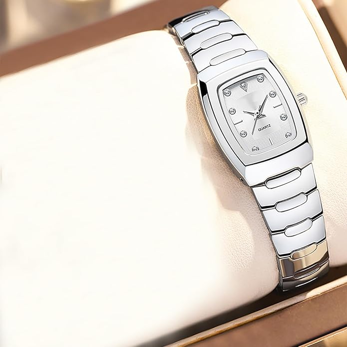 BESTKANG Watches for Women Small Square Face Ladies Watches Waterproof Tungsten Steel Dainty Dress Rectangle Exquisite Female Womens Bracelet Watch