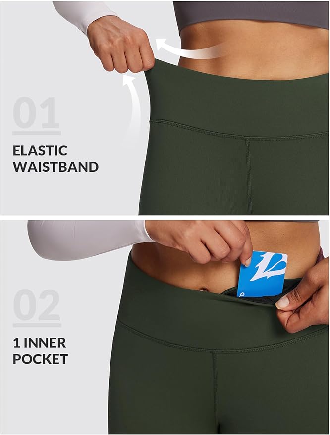 baleaf Winter Clothing Women Leggings Fleece Lined Tights Thermal Warm Thick Cold Weather Gear 1 Pockets