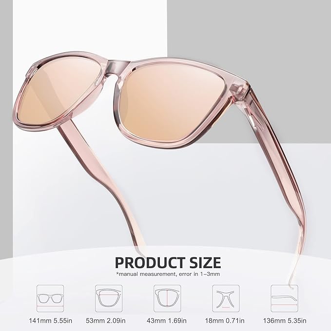 MEETSUN Polarized Sunglasses for Women Men Trendy Classic Retro Designer Style