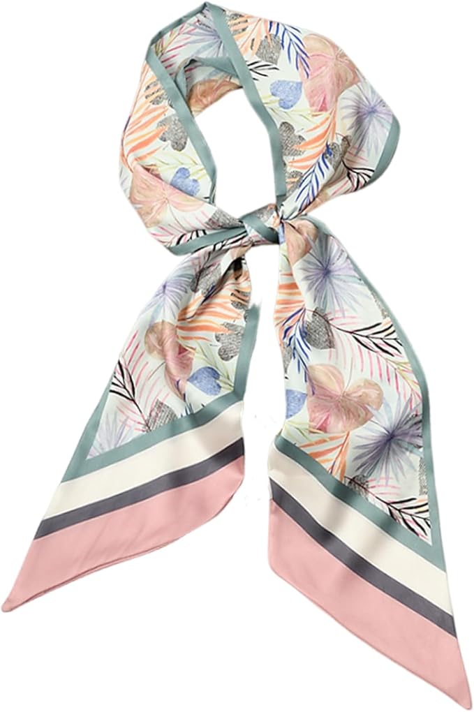 Hair Scarf for Women Silky Satin Headscarf Neck Scarves for Handbag Accessory