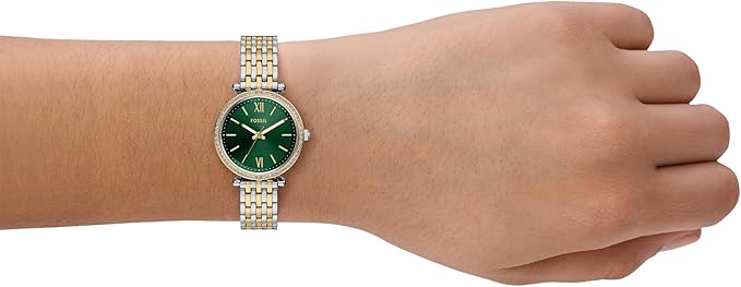 Fossil Women's Carlie Quartz Stainless Steel Three-Hand Watch