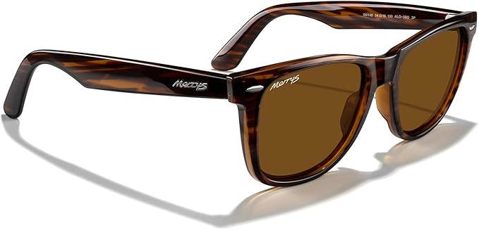 MERRY'S Classic Square Shape Polarized Sunglasses for Womens Mens Retro Designer UV400 Sun Glasses S6140