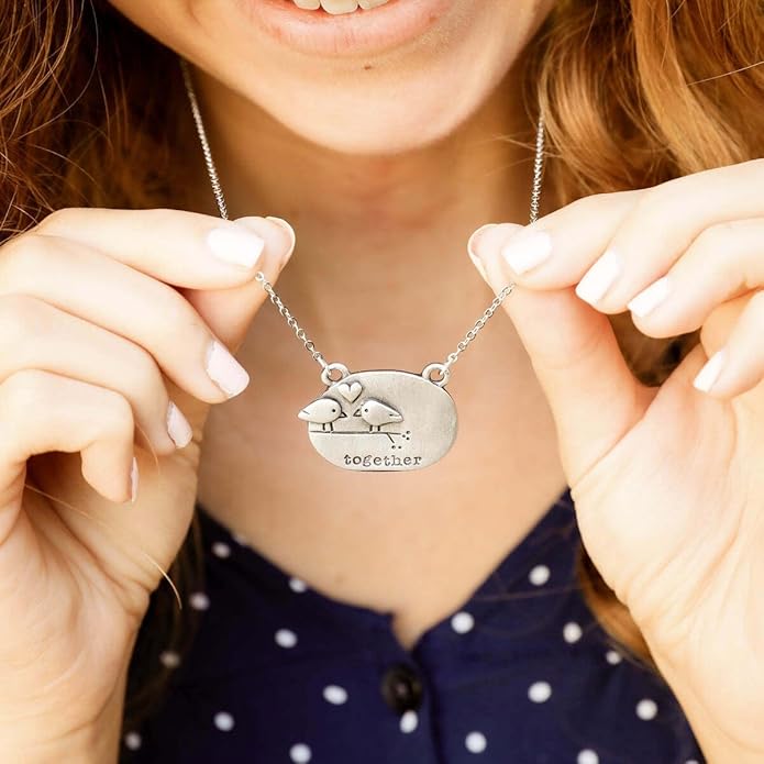 LISA LEONARD DESIGNS Pewter Pendant Necklace Minimalist Jewelry Necklaces For Women Gift For Her Dainty Necklaces