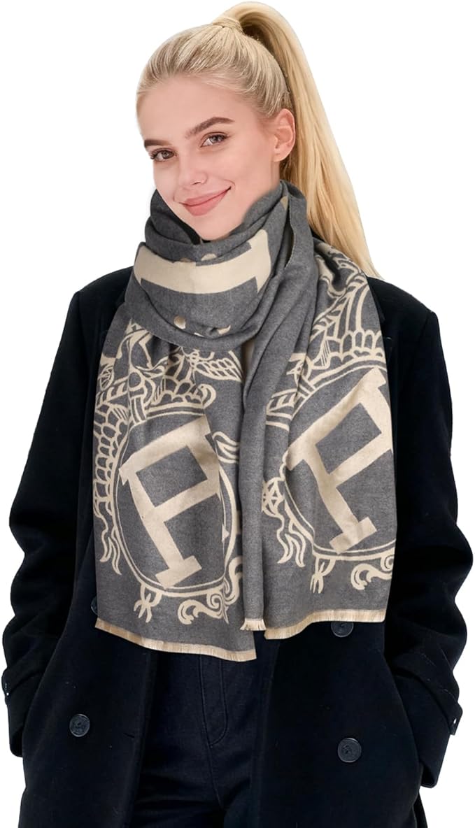 EXTREE Scarfs for Women Pashmina Silky Shawl Wrap for Evening Dressing Blanket Open Front Poncho Cape
