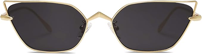 SOJOS Small Cateye Sunglasses Fashion Narrow Fun Designer Sun Glasses SJ1127A