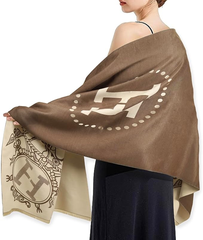 EXTREE Scarfs for Women Pashmina Silky Shawl Wrap for Evening Dressing Blanket Open Front Poncho Cape
