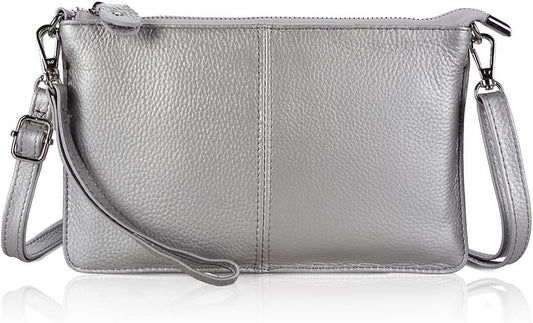 befen Genuine Leather Wristlet Clutch Wallet Purses Small Crossbody Bags for Women with RFID Blocking Card Slots