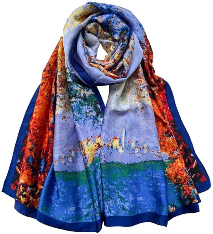 Xyueanlo Scarfs for Women Lightweight Scarves Fashion Print Floral Pattern Head Scarf Wraps Shawls