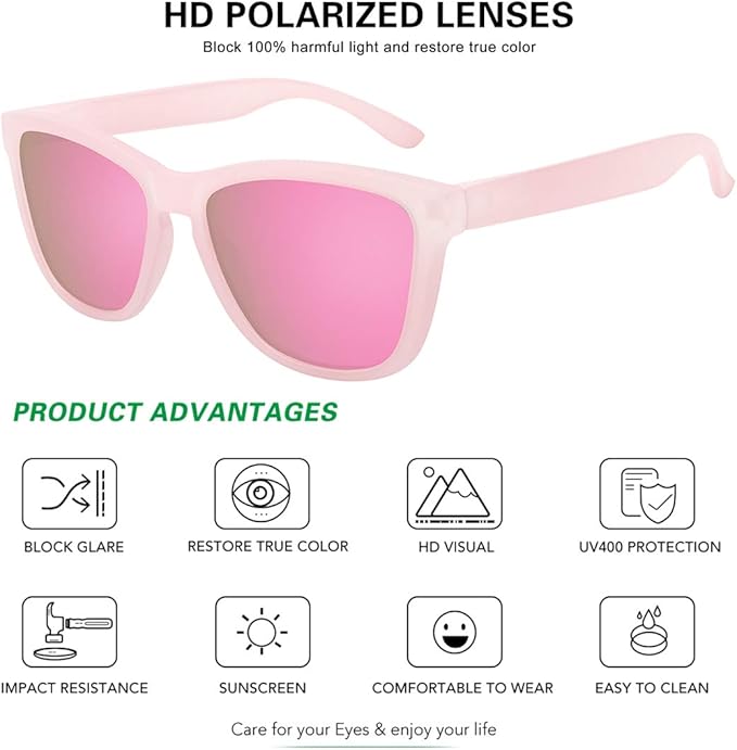 MEETSUN Polarized Sunglasses for Women Men Trendy Classic Retro Designer Style