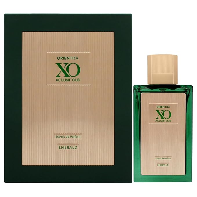 Orientica XO Xclusif Oud Emerald Extrait de Parfum – Fresh Aromatic, Bergamot, Ginger, Jasmine, Mint Leaves, Sandalwood, Musk, Amber, Oakmoss - Arabic Perfume for Men & Women – 2.0oz/60ml