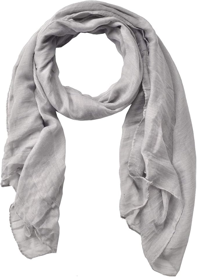 woogwin Women's Cotton Scarves Lady Light Soft Fashion Solid Scarf Wrap Shawl