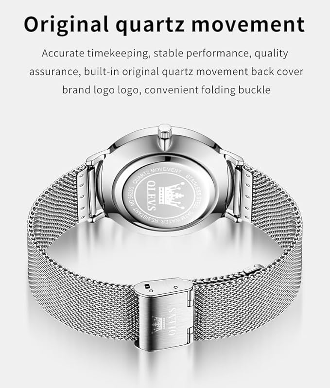 OLEVS Mens Gold Watches Analog Quartz Business Dress Watch Day Date Stainless Steel Classic Luxury Luminous Waterproof Casual Male Wrist Watches